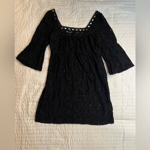 Laundry by Design black boho lace dress